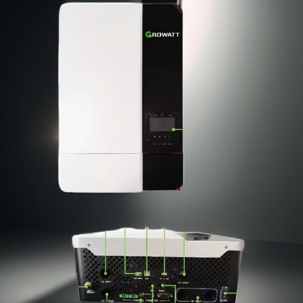 Onduleur hybride Growatt SPF 5000 ES – 5kW / 48V